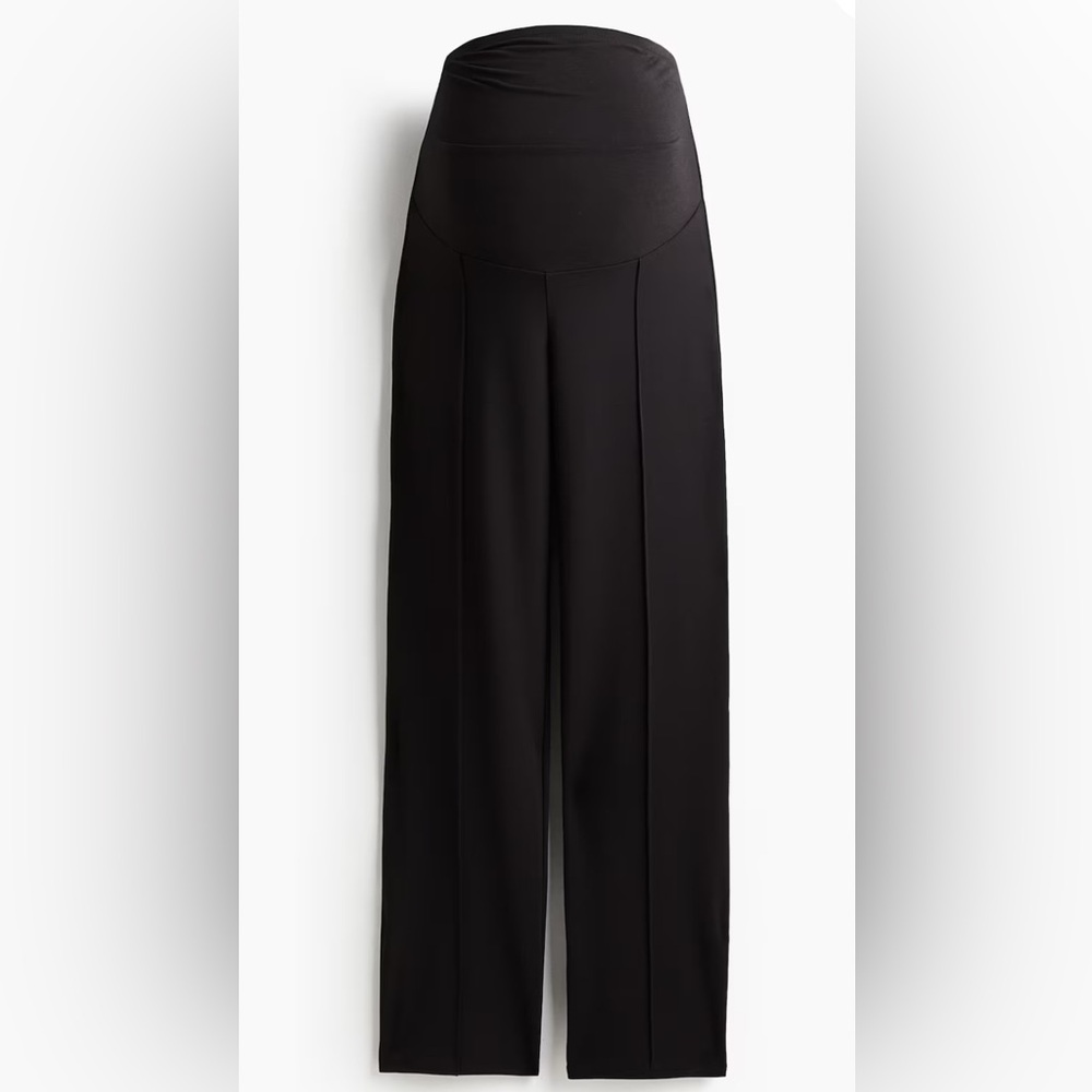 H&M Maternity Black Wide-Leg Women's Pants